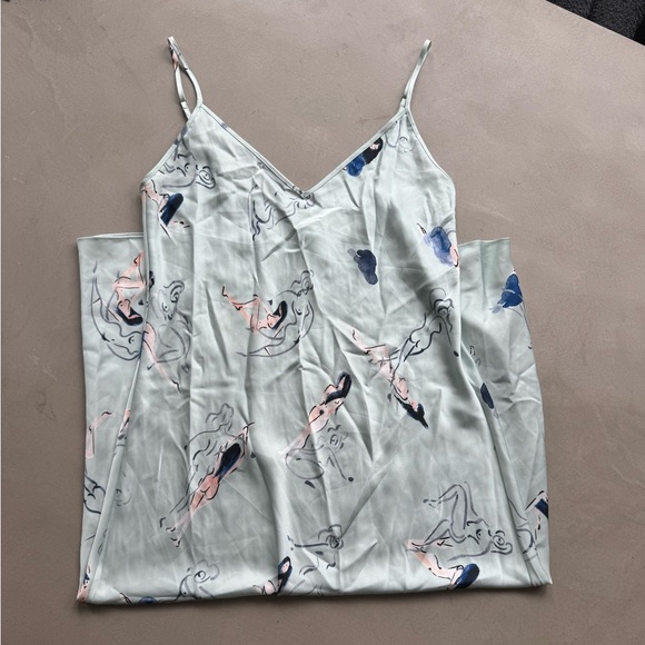 Aritzia Wilfred Slip Dress Midi Length Satin - Picture 1 of 6